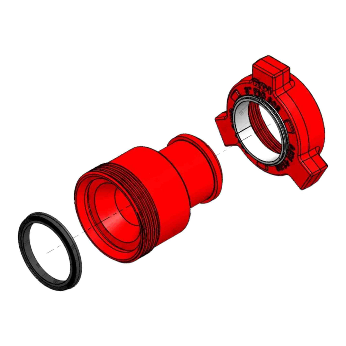 Crossover Union, 4" 602 F x 3" 602 M, 5000 psi, Sour Service