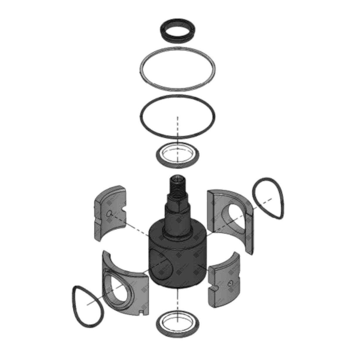 Plug Valve Repair Kit, Major, RDI TE, 2” 1502, Sour/STD Service