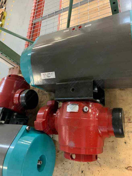 Plug Valve 3" Fig 1502 MxF Low Torque DET Integral 15,000 Psi Standard Service C/W Pneumatic Actuator